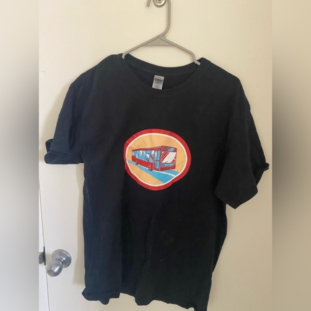 Vintage bus print tshirt